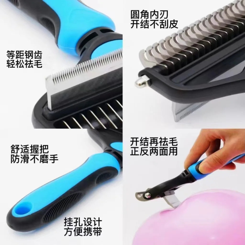 Ultimate Pet Hair Removal Comb for Dogs and Cats – Effortless Grooming and Fur Control